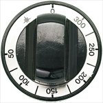 DREHKNOPF SCHWARZ ø 70 mm 50-300°C