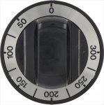 DREHKNOPF SCHWARZ ø 70 mm 50-300°C