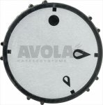 DREHKNOPF SCHWARZ ø 55 mm M/SIEBDRUCK