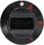 DREHKNOPF SCHWARZ ø 60 mm M/SIEBDRUCK