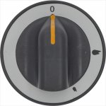 DREHKNOPF SCHWARZ ø 70 mm M/SIEBDRUCK