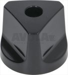 HAHNGRIFF - SCHWARZ ø 50 mm