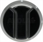 DREHKNOPF SCHWARZ ø 52 mm M/SIEBDRUCK