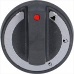 DREHKNOPF GRAU ø 77 mm M/SIEBDRUCK