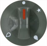 DREHKNOPF GRAU ø 71 mm M/SIEBDRUCK