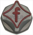 DREHKNOPF GRAU ø 50 mm MIT SIEBDRUCK