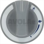 DREHKNOPF GRAU ø 60 mm M/SIEBDRUCK