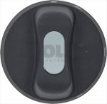 DREHKNOPF SCHWARZ ø 74 mm M/SIEBDRUCK