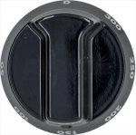 DREHKNOPF SCHWARZ ø 52 mm 50-300°C