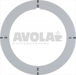 SCHEIBE SELBSTKLEBEND 0-1-2-3