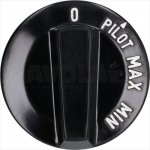 DREHKNOPF SCHWARZ ø 60 mm PILOT-MAX-MIN