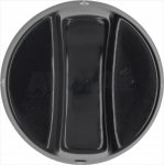 DREHKNOPF SCHWARZ ø 63 mm M/SIEBDRUCK