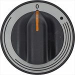 DREHKNOPF SCHWARZ ø 70 mm M/SIEBDRUCK