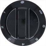 DREHKNOPF SCHWARZ ø 60 mm 1-2-3-4-5-6