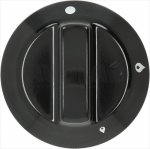 DREHKNOPF SCHWARZ ø 60 mm M/SIEBDRUCK