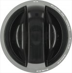 DREHKNOPF SCHWARZ ø 75 mm M/SIEBDRUCK