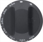 DREHKNOPF SCHWARZ ø 66 mm 100-300°C