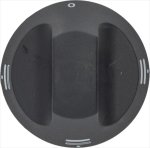 DREHKNOPF SCHWARZ ø 66 mm M/SIEBDRUCK