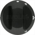 DREHKNOPF SCHWARZ ø 66 mm M/SIEBDRUCK