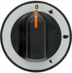 DREHKNOPF SCHWARZ ø 71 mm M/SIEBDRUCK