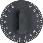 DREHKNOPF SCHWARZ ø 44 mm 0-15