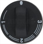 DREHKNOPF SCHWARZ ø 40 mm 1-2-3