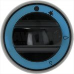 DREHKNOPF SCHWARZ ø 72 mm M/SIEBDRUCK