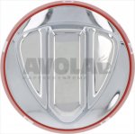 DREHKNOPF SILBER-ROT ø 72 mm ELEKTRISCH