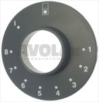 RING F/DREHKNOPF ø 84 mm 1-2-3-4-5-6-7-8