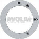 SCHEIBE SELBSTKLEB. M/ZÜNDFLAMMENSYMBOL