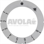 SCHEIBE SELBSTKLEBEND 1-2-3-4-5-6-7-8