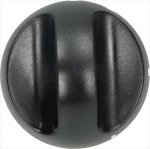 DREHKNOPF SCHWARZ ø 70 mm M/SIEBDRUCK