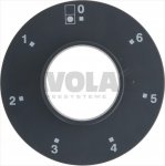 RING FÜR DREHKNOPF ø 84 mm 1-2-3-4-5-6