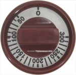 DREHKNOPF ROT ø 75 mm 50-300°C