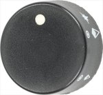 DREHKNOPF SCHWARZ ø 40 mm M/SIEBDRUCK