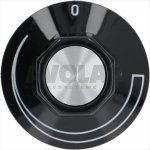 DREHKNOPF SCHWARZ ø 50 mm M/SIEBDRUCK