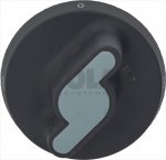 DREHKNOPF SCHWARZ ø 73 mm 0-90°C