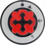 DREHKNOPF SCHWARZ ø 70 mm M/SIEBDRUCK