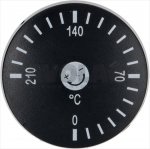 DREHKNOPF SCHWARZ ø 50 mm 0-210°C