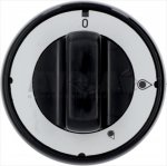 DREHKNOPF SCHWARZ ø 76 mm M/SIEBDRUCK