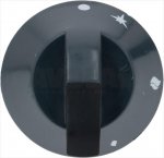 DREHKNOPF SCHWARZ ø 70 mm M/SIEBDRUCK