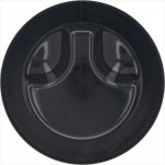 DREHKNOPF SCHWARZ ø 62 mm M/SIEBDRUCK