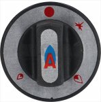 DREHKNOPF SCHWARZ ø 62 mm M/SIEBDRUCK