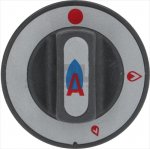 DREHKNOPF SCHWARZ ø 62 mm M/SIEBDRUCK