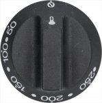 DREHKNOPF SCHWARZ ø 55 mm 50-250°C