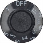 DREHKNOPF SCHWARZ ø 58 mm 100-180°C