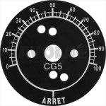 MESSPLATTE ø 70 mm 0-100