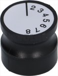 DREHKNOPF SCHWARZ ø 34 mm 2-3-4-5-6-7-8