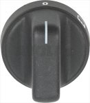 DREHKNOPF SCHWARZ MIT SIEBDRUCK