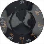 DREHKNOPF SCHW.ø56mm 100-200°C/200-400°F